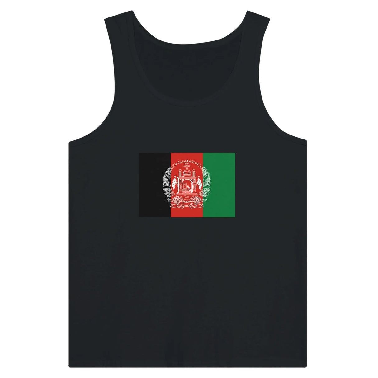Débardeur drapeau afghanistan coton peigné tissu léger
