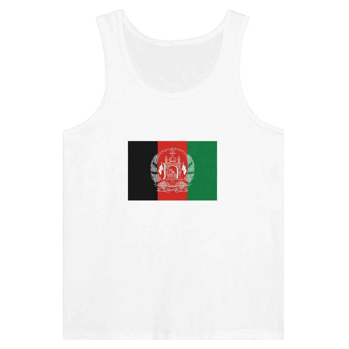 Débardeur drapeau afghanistan coton peigné tissu léger