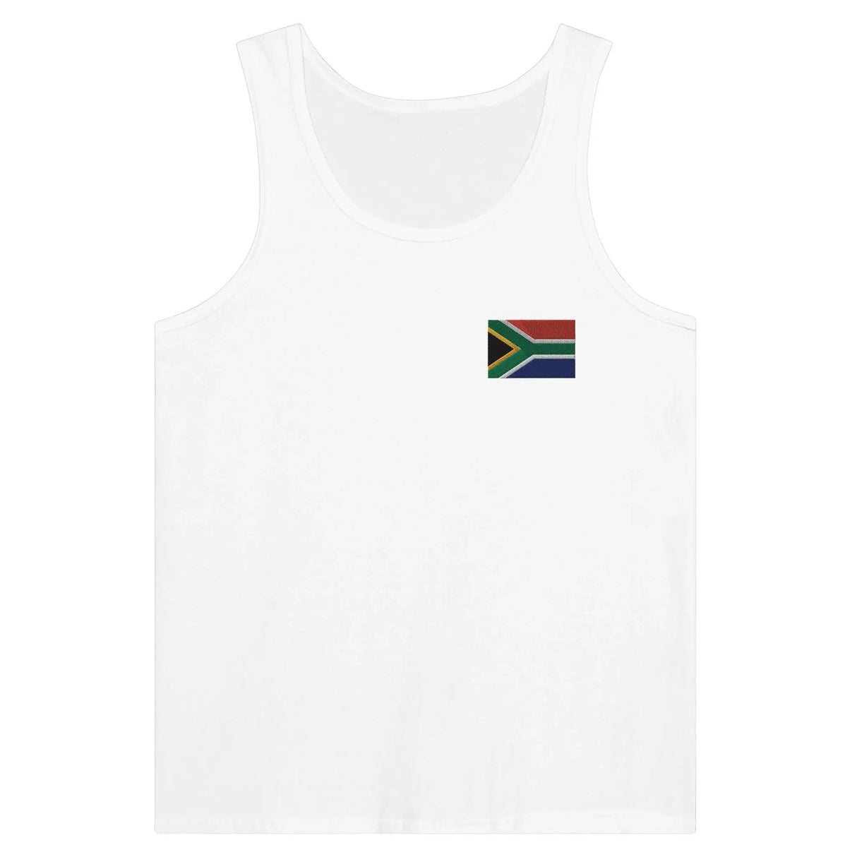 Débardeur drapeau afrique du sud broderie tissu léger