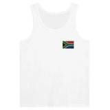 Débardeur drapeau afrique du sud broderie tissu léger