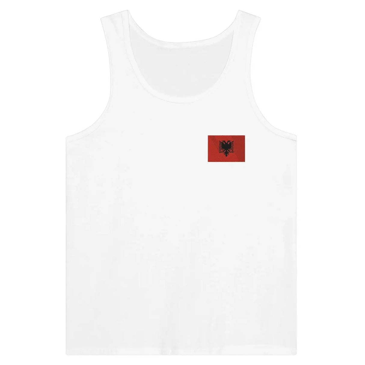 Débardeur drapeau albanie en broderie - pixelformaflag