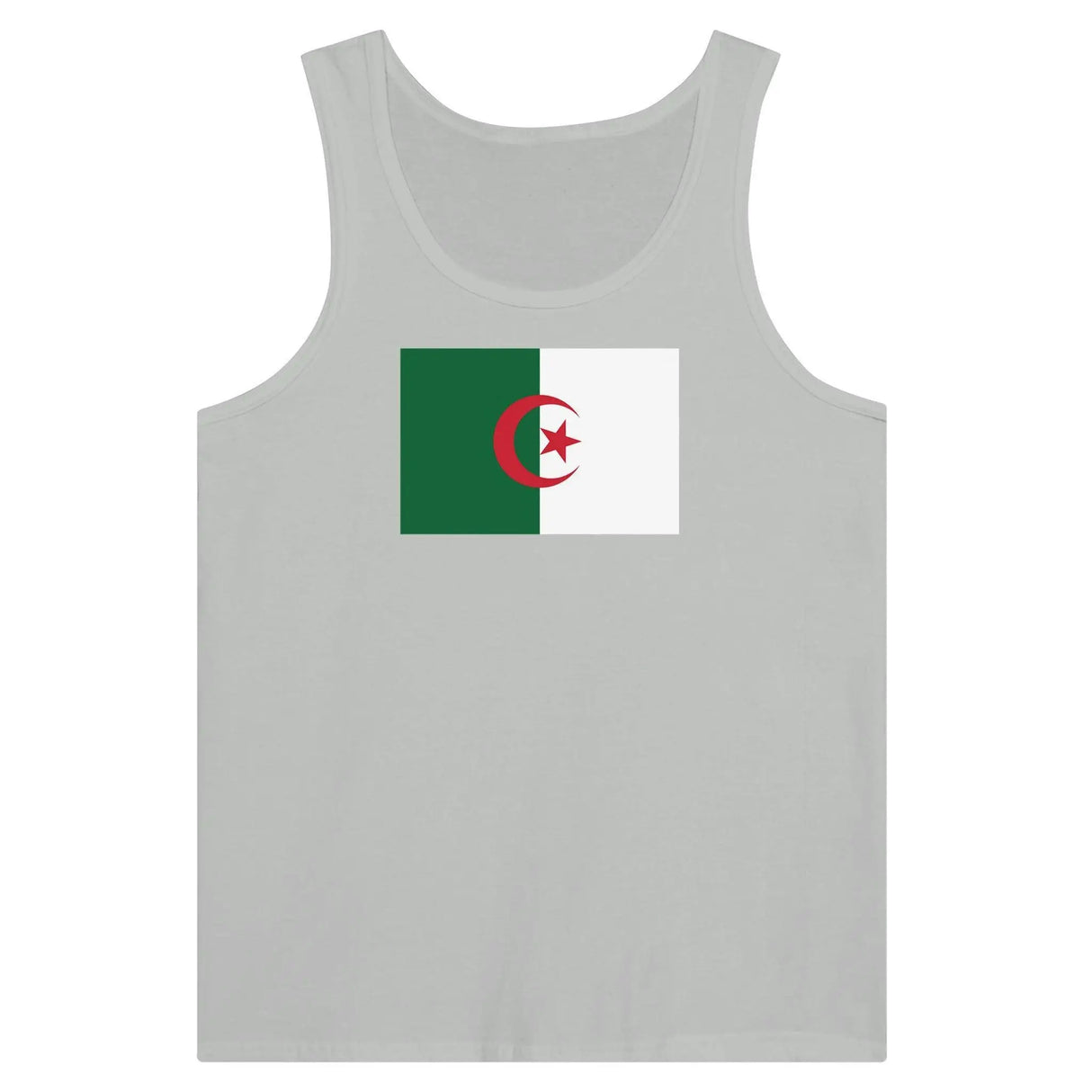 Débardeur drapeau algérie coton peigné tissu léger