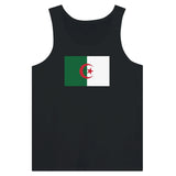 Débardeur drapeau algérie coton peigné tissu léger