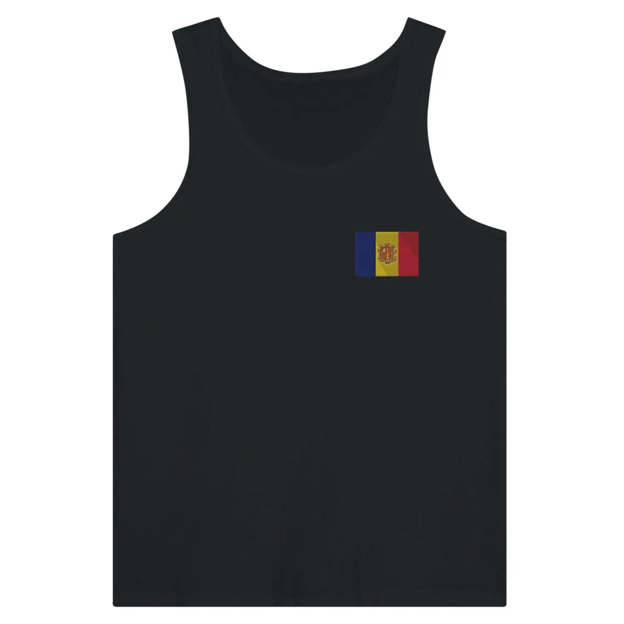 Débardeur drapeau andorre en broderie - pixelformaflag