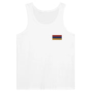 Débardeur drapeau arménie broderie couleur tissu léger