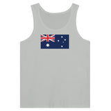 Débardeur drapeau australie coton peigné tissu léger