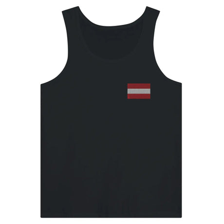 Débardeur drapeau autriche en broderie - pixelformaflag
