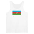 Débardeur drapeau azerbaïdjan tissu léger filé à l’anneau