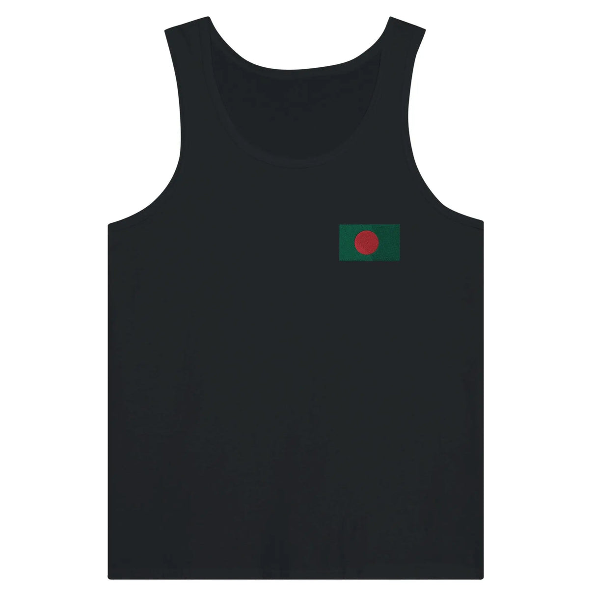 Débardeur drapeau bangladesh tissu léger broderie couleur