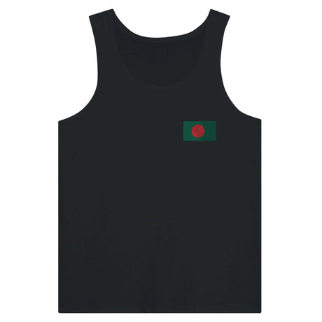 Débardeur drapeau bangladesh tissu léger broderie couleur