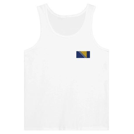 Débardeur drapeau bosnie-herzégovine broderie tissu léger