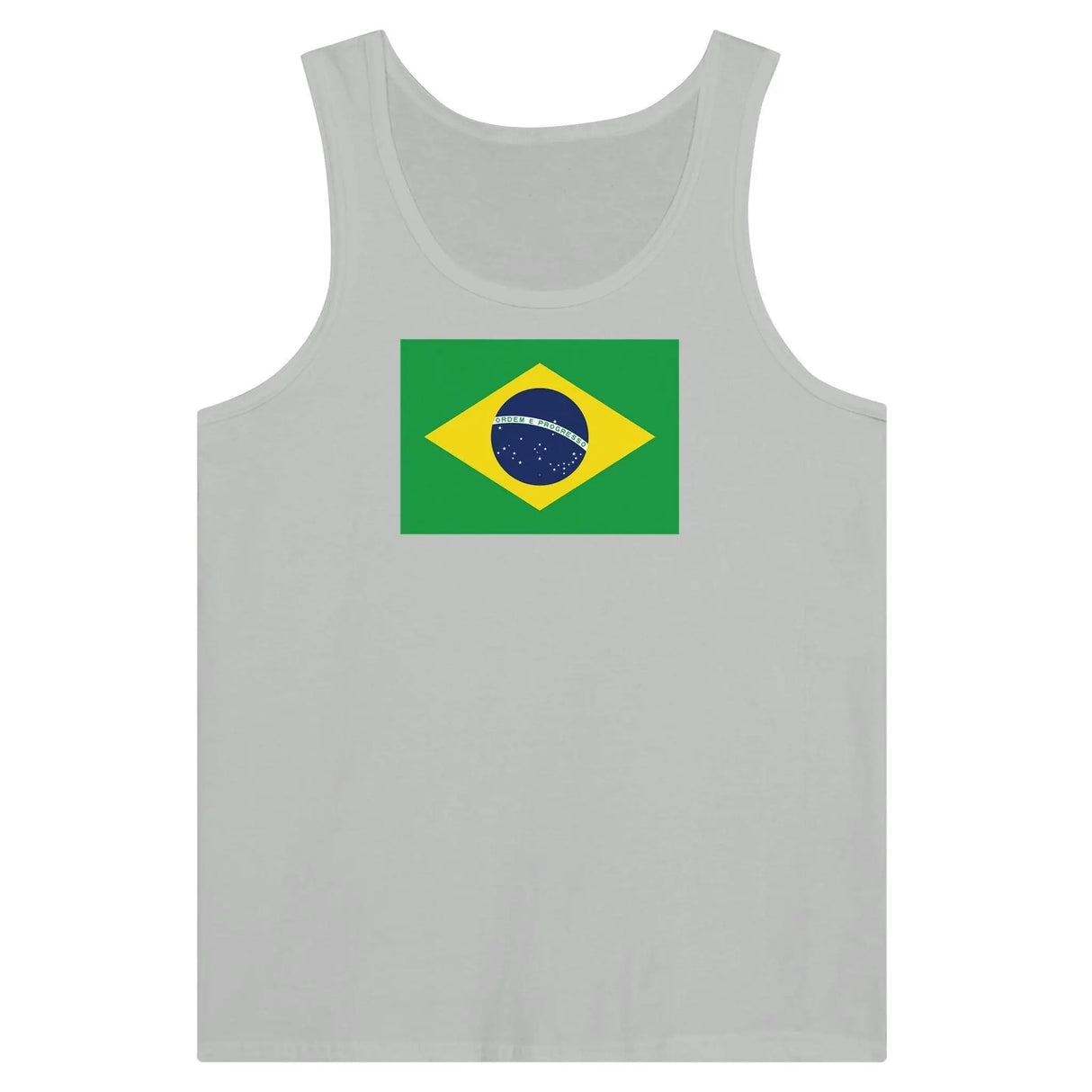 Débardeur drapeau brésil tissu léger imprimé coloré