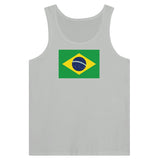 Débardeur drapeau brésil tissu léger imprimé coloré