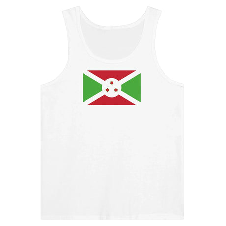 Débardeur drapeau burundi tissu léger couleurs résistantes