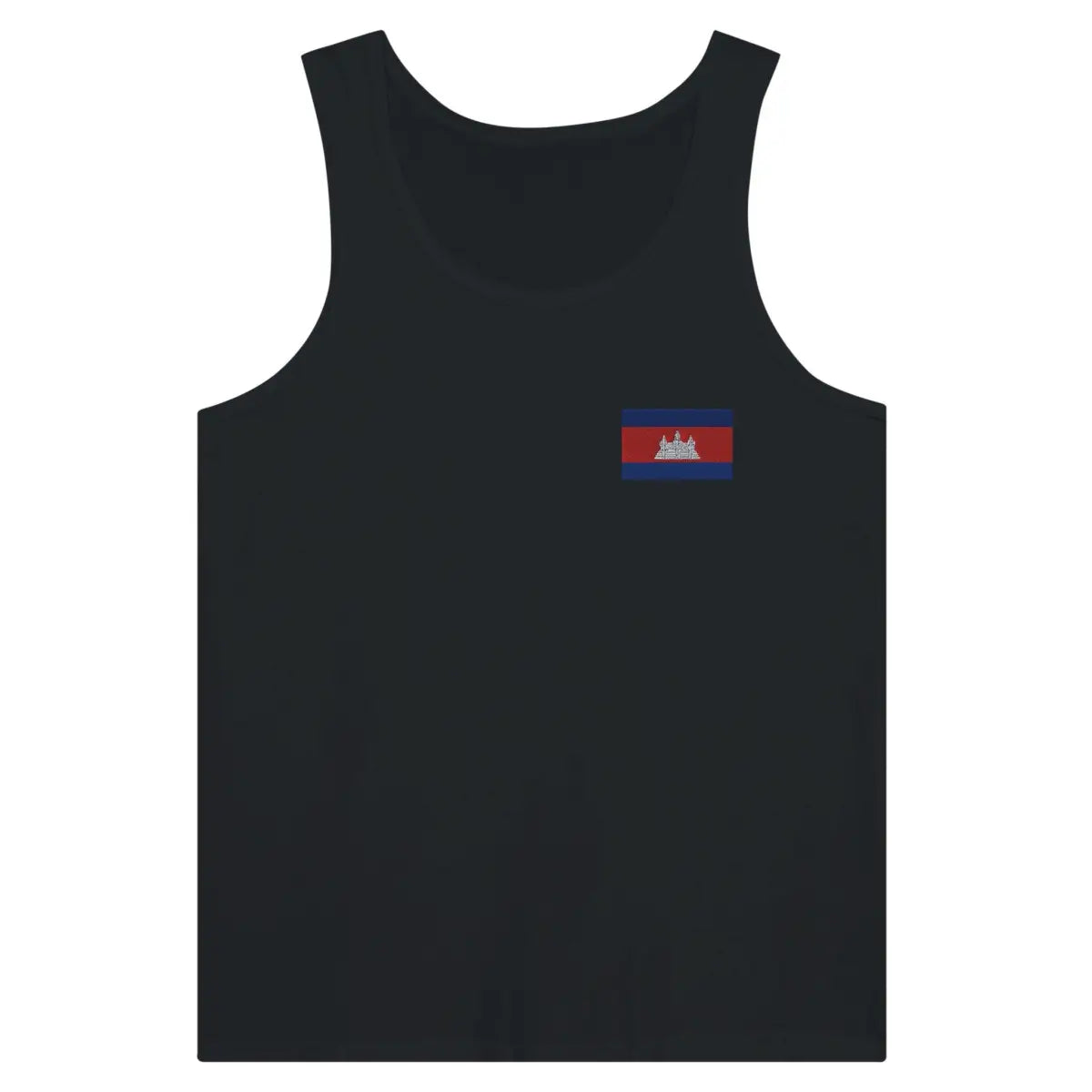 Débardeur drapeau cambodge en broderie - pixelformaflag