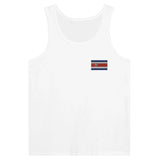 Débardeur drapeau costa rica broderie couleur tissu léger