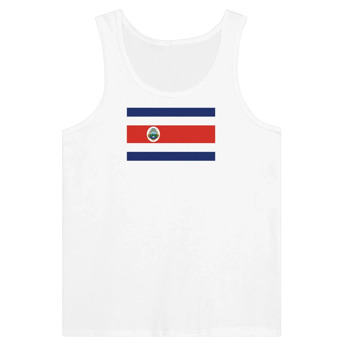 Débardeur drapeau costa rica tissu léger couleur vive