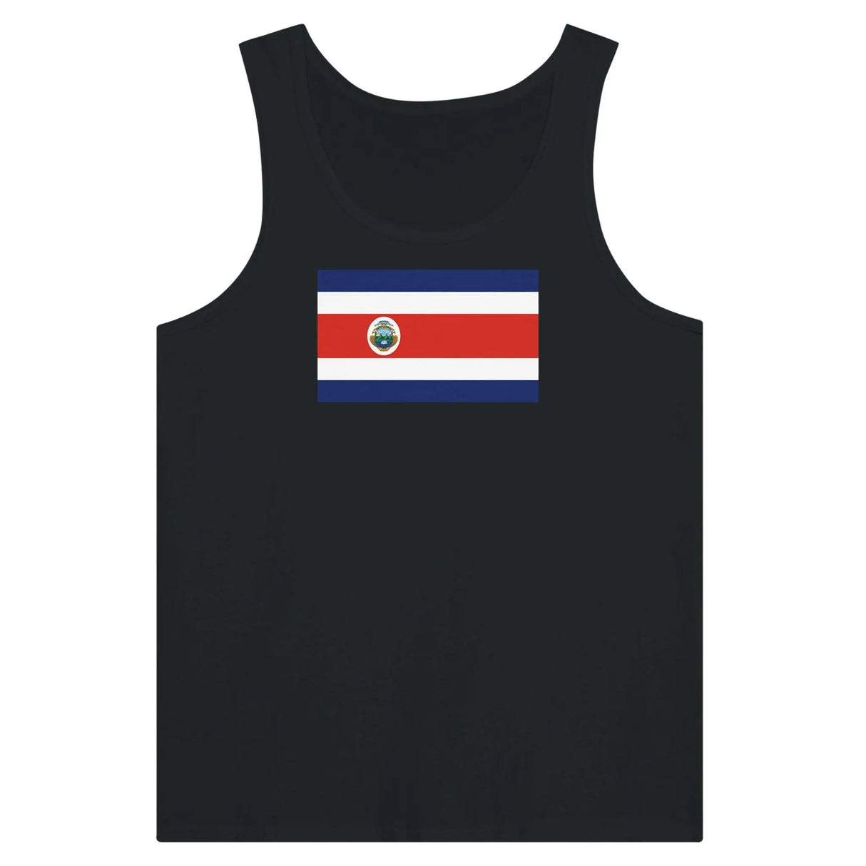 Débardeur drapeau costa rica tissu léger couleur vive