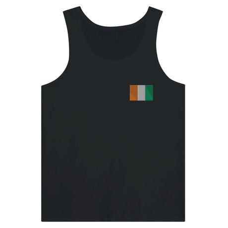 Débardeur drapeau côte d’ivoire brodé tissu léger