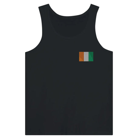 Débardeur drapeau côte d’ivoire en broderie - pixelformaflag