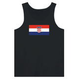 Débardeur drapeau croatie tissu léger douceur supérieure