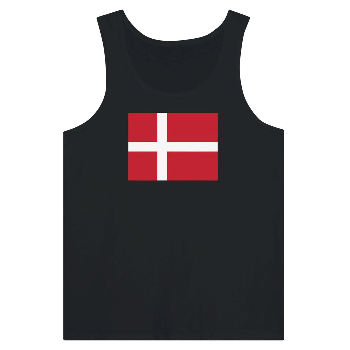 Débardeur drapeau danemark tissu léger filé à l’anneau