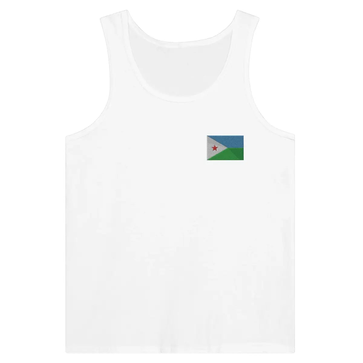 Débardeur Drapeau de Djibouti en broderie - Pixelforma 