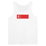 Débardeur Drapeau de Singapour - Pixelforma 