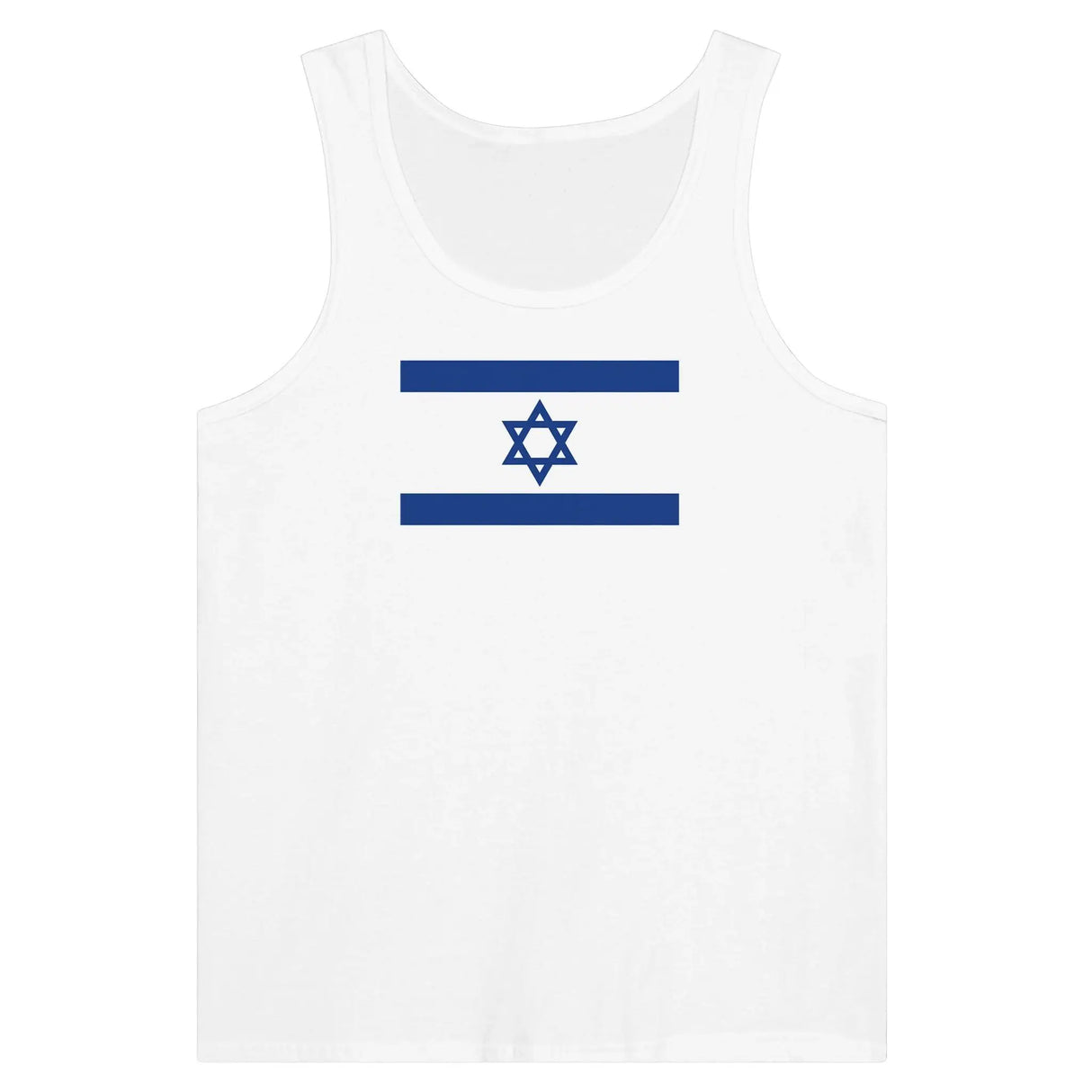 Débardeur drapeau d’israël tissu léger imprimé couleur