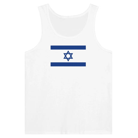 Débardeur drapeau d’israël tissu léger imprimé couleur