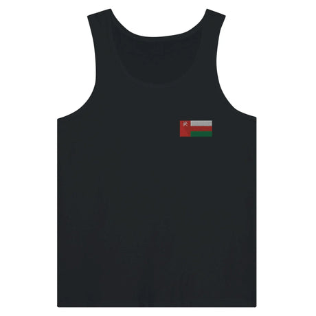 Débardeur drapeau d’oman tissu léger broderie couleur