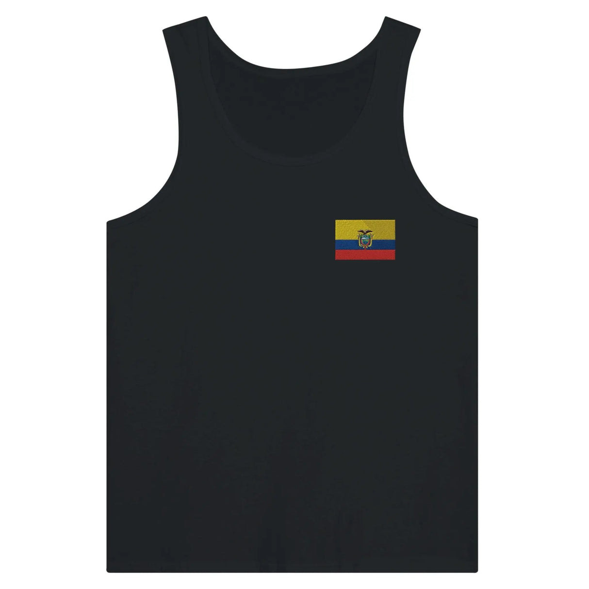 Débardeur drapeau équateur tissu léger broderie couleur