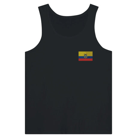 Débardeur drapeau équateur tissu léger broderie couleur