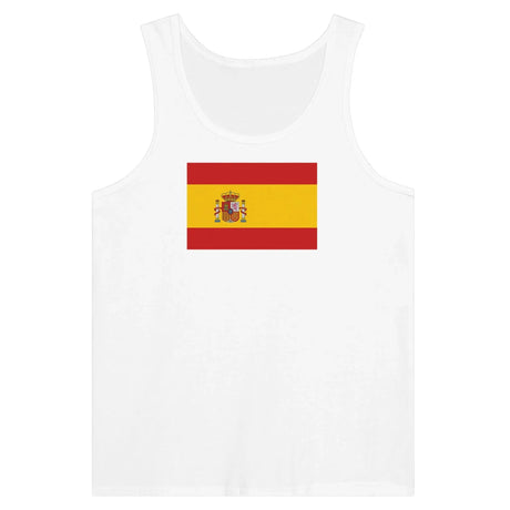 Débardeur drapeau espagne coton peigné tissu léger