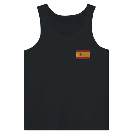 Débardeur drapeau espagne en broderie - pixelformaflag