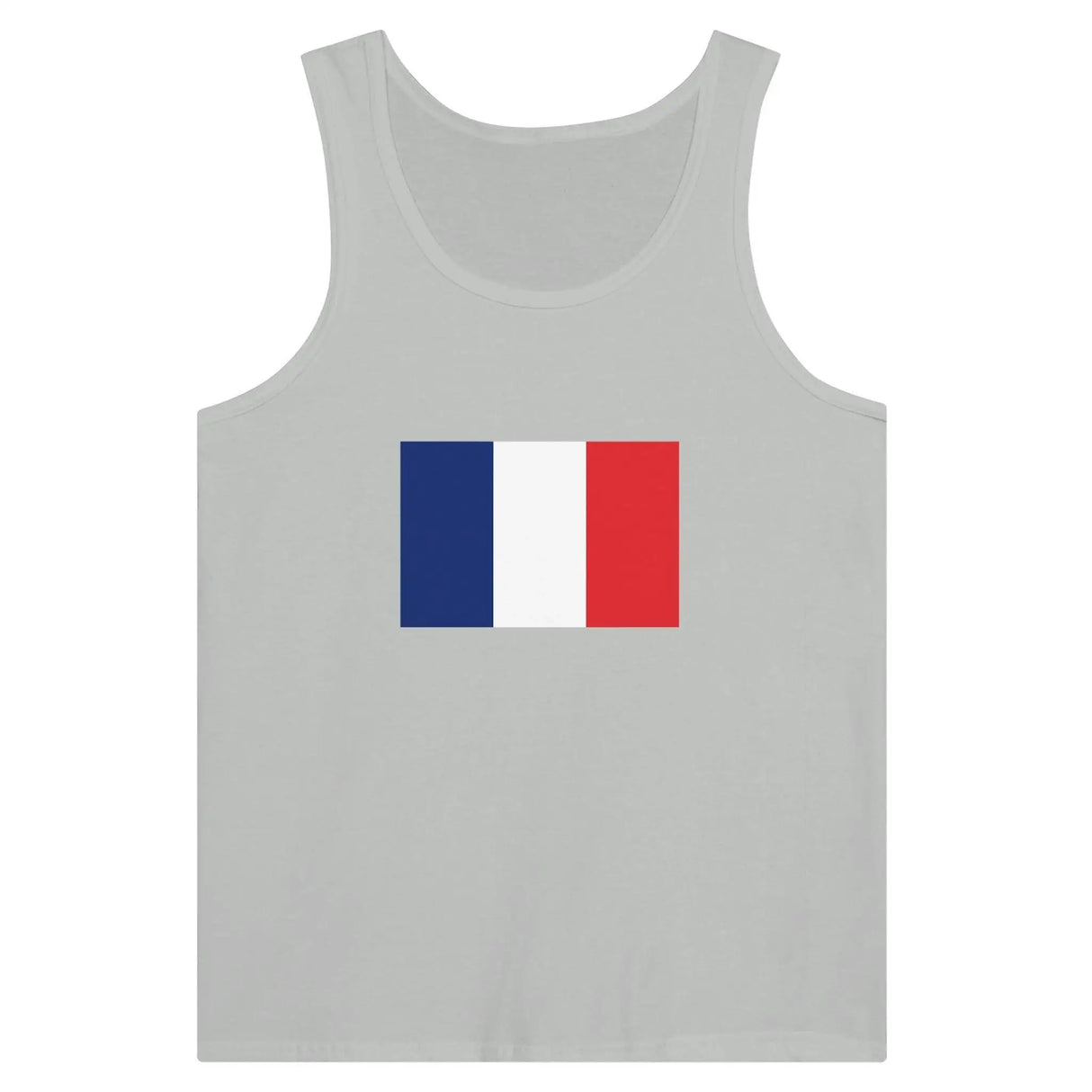 Débardeur drapeau france coton peigné tissu léger stylé