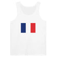 Débardeur drapeau france coton peigné tissu léger stylé