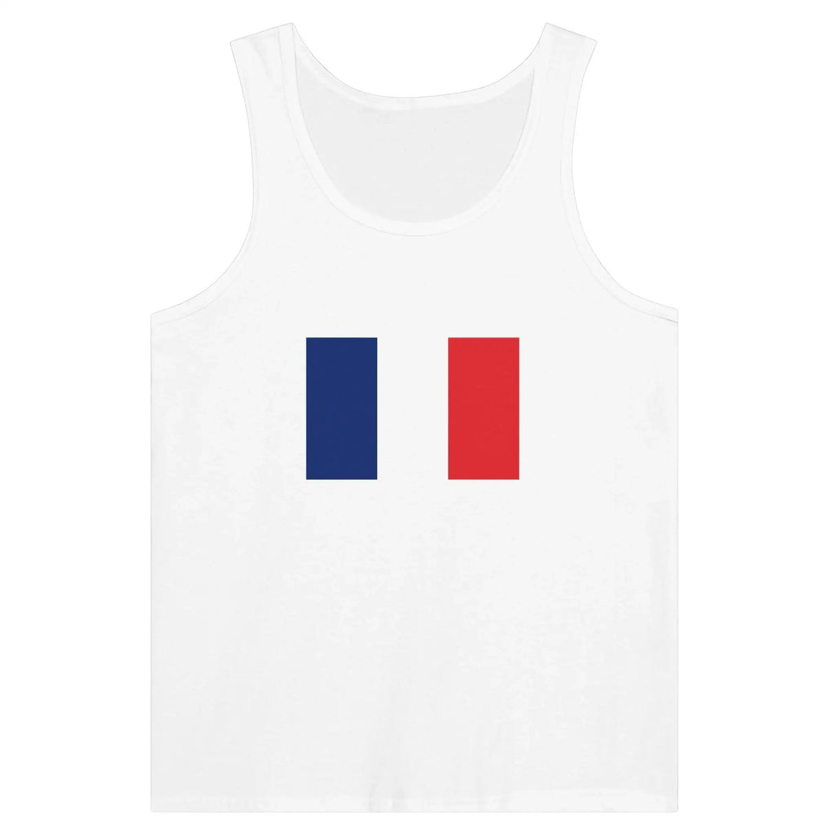 Débardeur drapeau france coton peigné tissu léger stylé