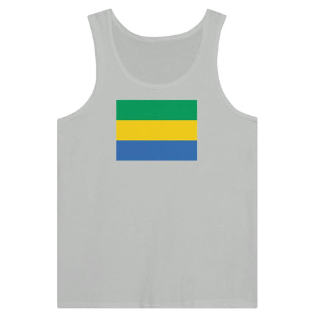 Débardeur drapeau gabon tissu léger couleurs vives