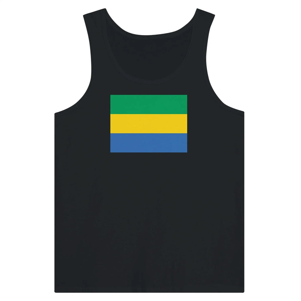 Débardeur drapeau gabon tissu léger couleurs vives