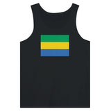 Débardeur drapeau gabon tissu léger couleurs vives