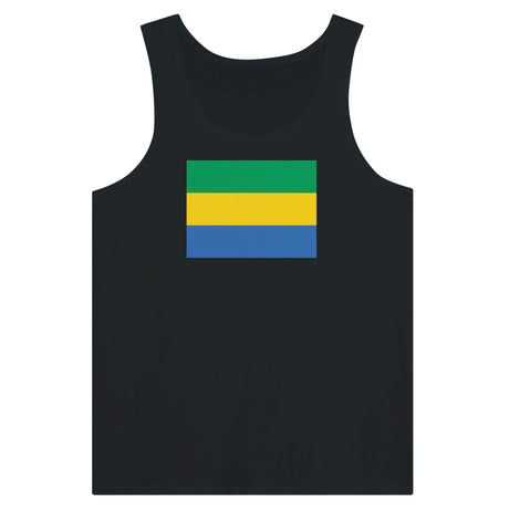 Débardeur drapeau gabon tissu léger couleurs vives