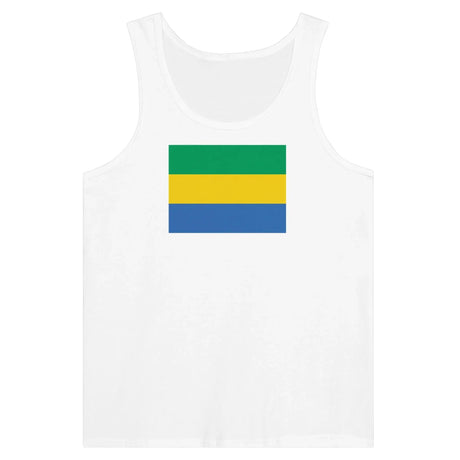 Débardeur drapeau gabon tissu léger couleurs vives