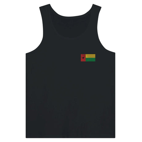 Débardeur drapeau guinée-bissau broderie tissu léger
