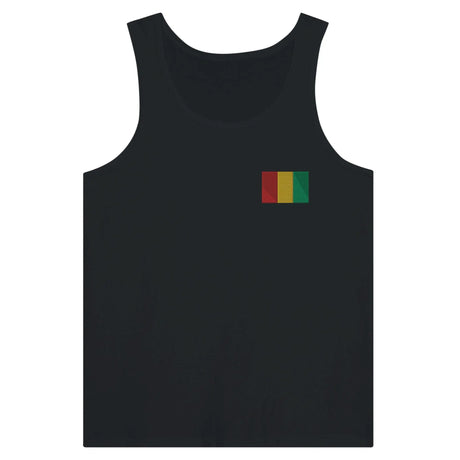 Débardeur drapeau guinée broderie couleur tissu léger