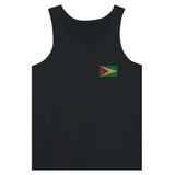 Débardeur drapeau guyana broderie couleur tissu léger