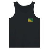 Débardeur drapeau guyane tissu léger broderie couleur