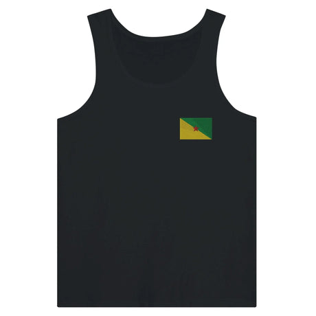 Débardeur drapeau guyane tissu léger broderie couleur