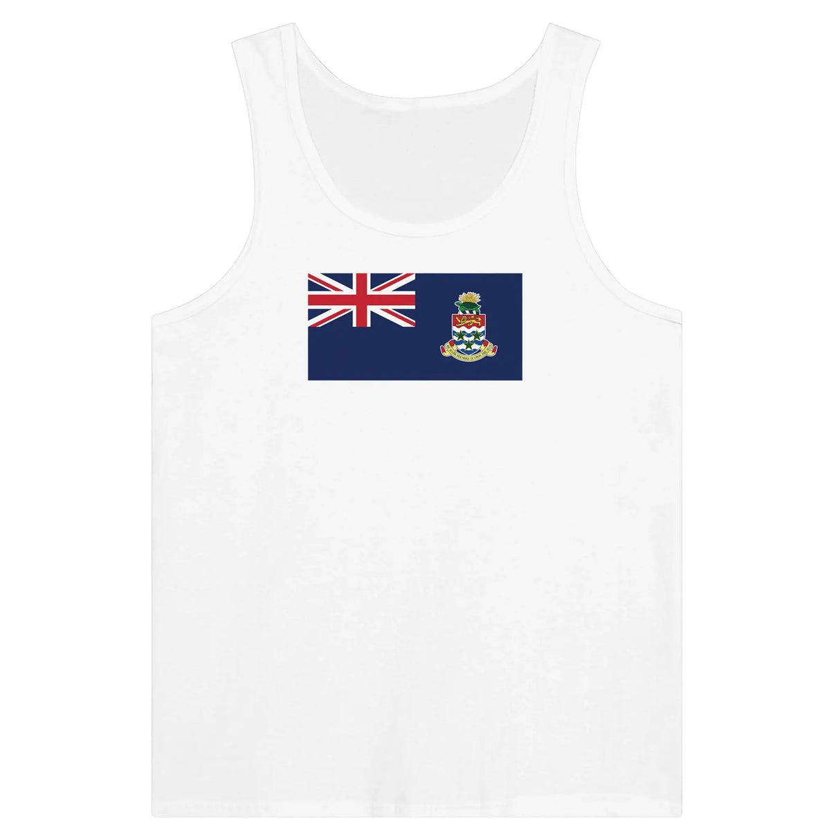 Débardeur drapeau îles caïmans tissu léger coton peigné