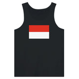 Débardeur drapeau indonésie coton peigné tissu léger
